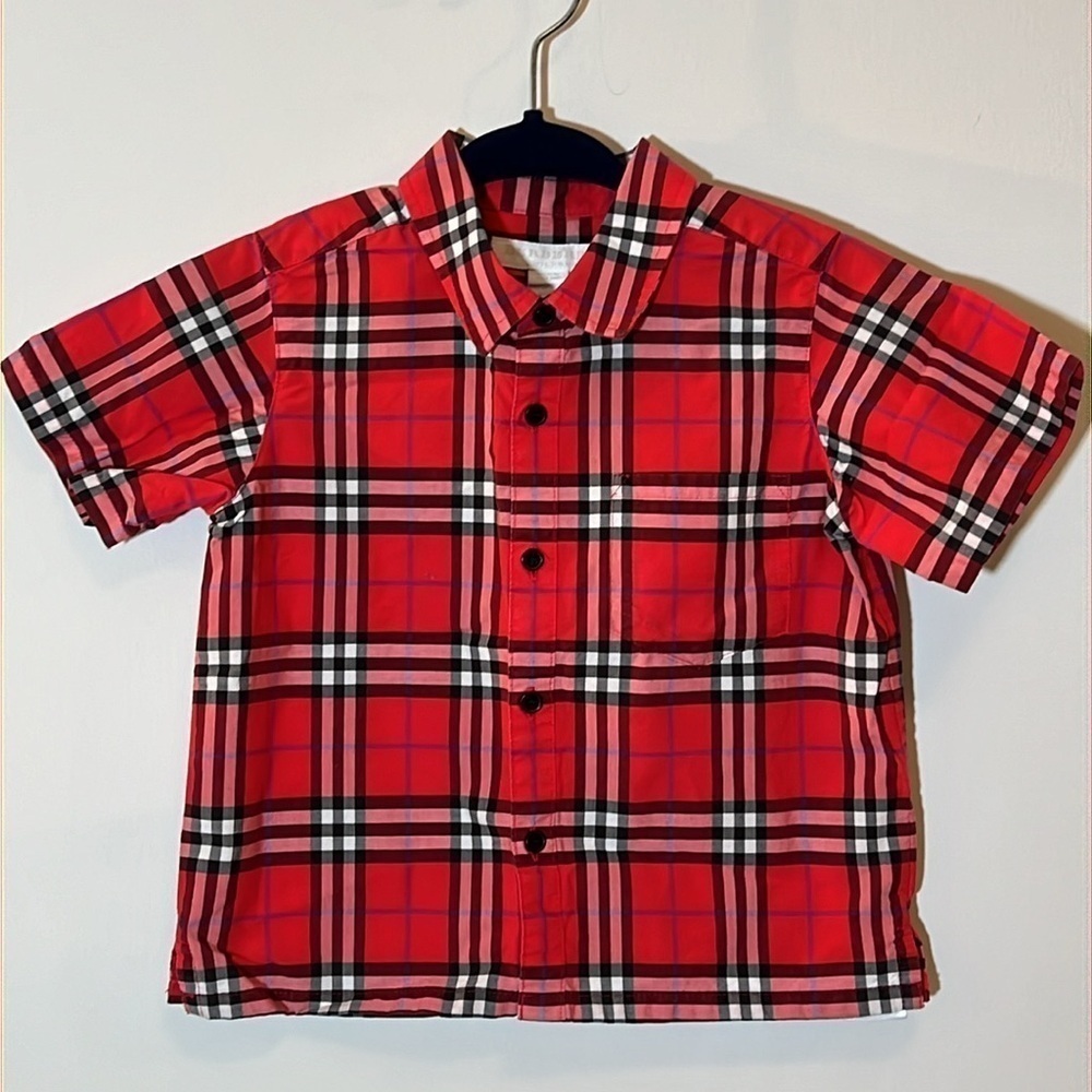 Burberry Baby Red Check Shirt